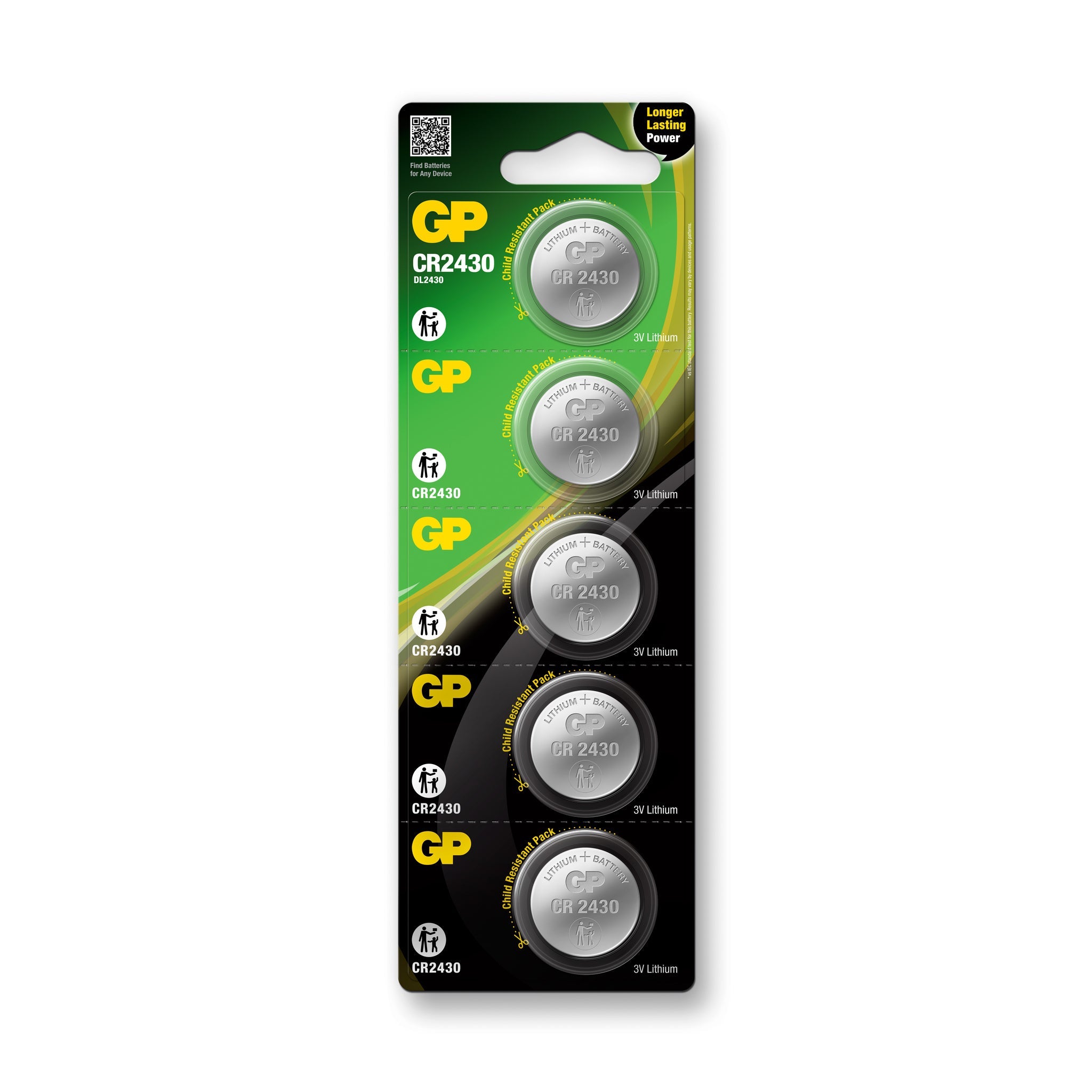GP CR2430 Piles bouton au lithium
