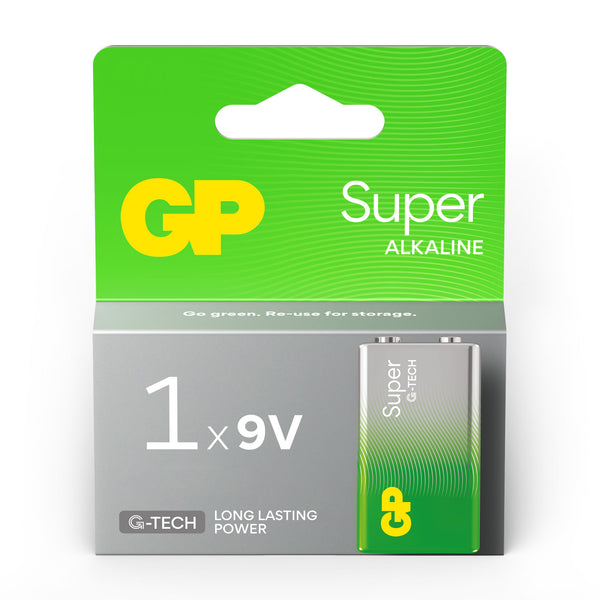 GP Super Alkaline 9V Batteries