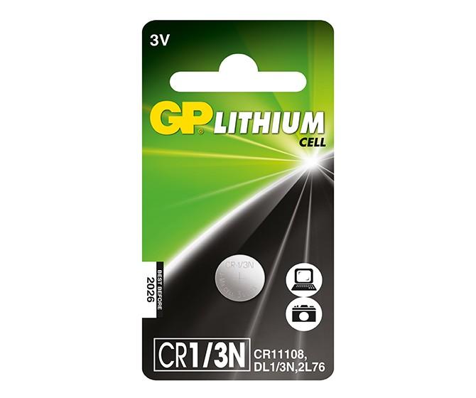 GP CR1/3N Pile bouton au lithium