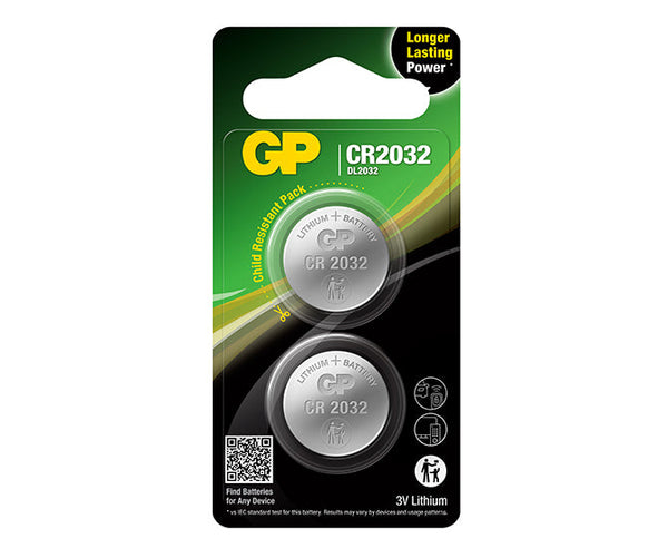 GP Lithium Coin Batteries CR2032